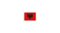 albania flag patch
