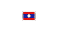 Laos flag patch