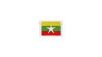 Myanmar flag patch