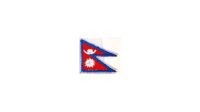 Nepal flag patch