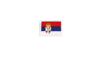 Serbia flag patch