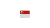 Singapore flag patch