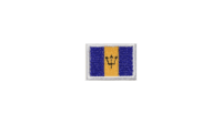 Barbados flag patch