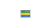 Gabon flag patch