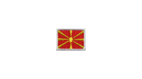 North Macedonia flag patch