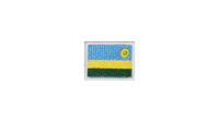 Rwanda flag patch