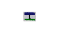 Lesotho flag patch